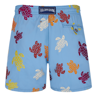 Men Swim Shorts Embroidered Tortue Multicolore - Limited Edition Divine 后视图