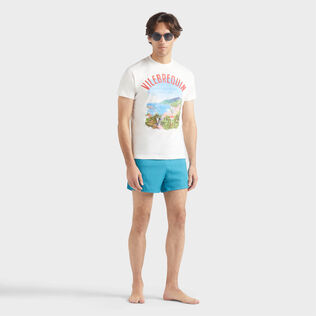 T-shirt uomo in cotone St Barth Off white dettagli vista 1
