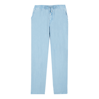 Pantaloni uomo in lino tinta unita Source vista frontale