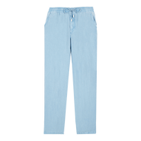 Men Linen Pants Solid Mineral Dye Source front view
