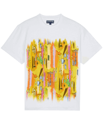 Sunny Streets T-Shirt aus Bio-Baumwolle für Herren Weiss Vorderansicht