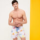 Costume da bagno uomo Multicolore Medusa Bianco vista frontale indossata