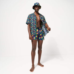 Men Bucket Hat Tortues Rainbow Multicolor - Vilebrequin x Kenny Scharf, Vilebrequin Website