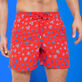 Costume da bagno uomo con ricamo Micro Ronde Des Tortues - Edizione limitata Papavero dettagli vista 2