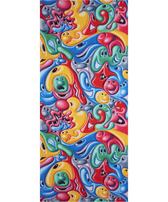 中性 Faces In Places 沙滩浴巾 - Vilebrequin x Kenny Scharf 合作款 Multicolor 正面图