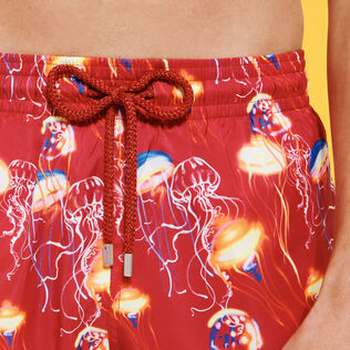 Men Ultra-light and packable Swim Trunks Neo Medusa Burgundy details view 3