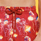 Men Ultra-light and packable Swim Trunks Neo Medusa Burgundy details view 3