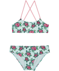 Girls Two Pieces Swimsuit Provencal Turtle Thalassa front view