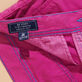 Men Tencel Bermuda Shorts Solid Crimson purple details view 2