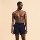Men Swimwear Embroidered Logo - Vilebrequin x La Samanna Navy 正面穿戴视图