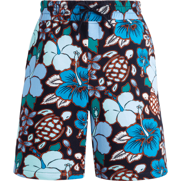 Tropical Turtles Bermudashorts Aus Baumwolle Für Herren - Maures - Blau - Größe M - Vilebrequin