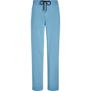 Men Cotton and Tencel Elastic Waist Pants Solid Divine front view