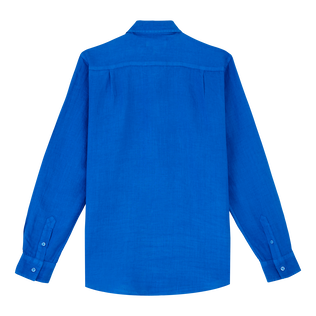 Camisa de lino lisa para hombre Palace vista trasera