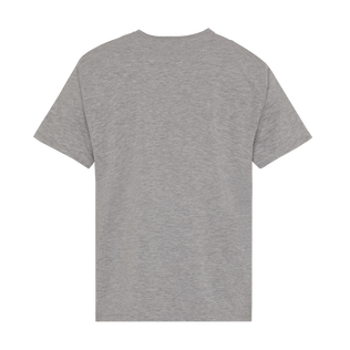 T-shirt uomo in cotone Turtle Patch Grigio viola vista posteriore