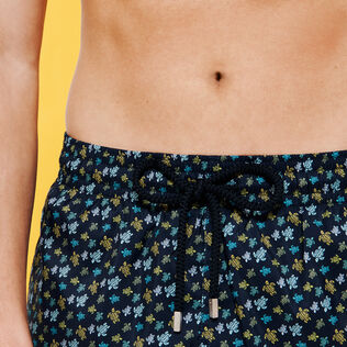 Men Ultra-light and packable Swim Trunks Micro Tortues Rainbow Navy details view 2