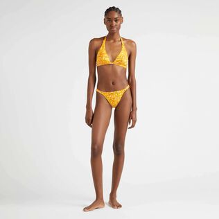 女士 Palm Leaves 比基尼三角泳裤 Mango 正面穿戴视图