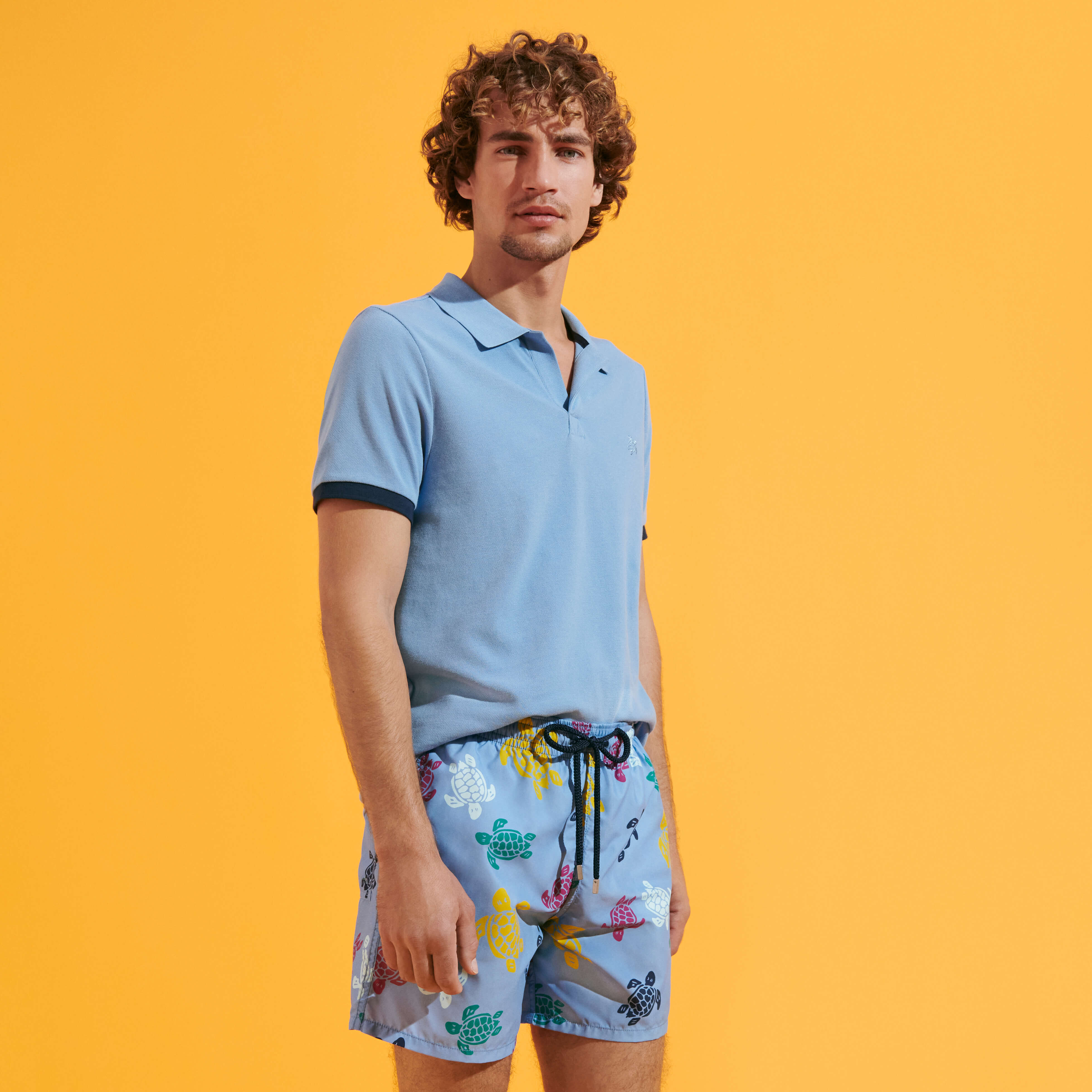 Maillot de bain homme Ronde des Tortues Multicolores