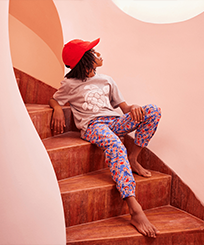 Pantaloni Crabs &amp; Schrimps bambino Earthenware vista frontale indossata