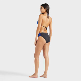 Braguitas de bikini de talle medio y color liso para mujer Marrakech vista trasera desgastada