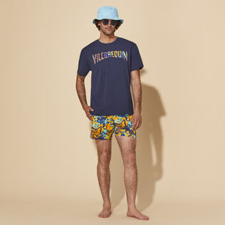 Men Stretch Swim Shorts Poulpes Tie and Dye Sun details view 1