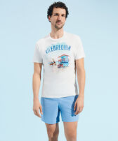 T-shirt en coton homme Malibu Lifeguard Off-white vue portée de face