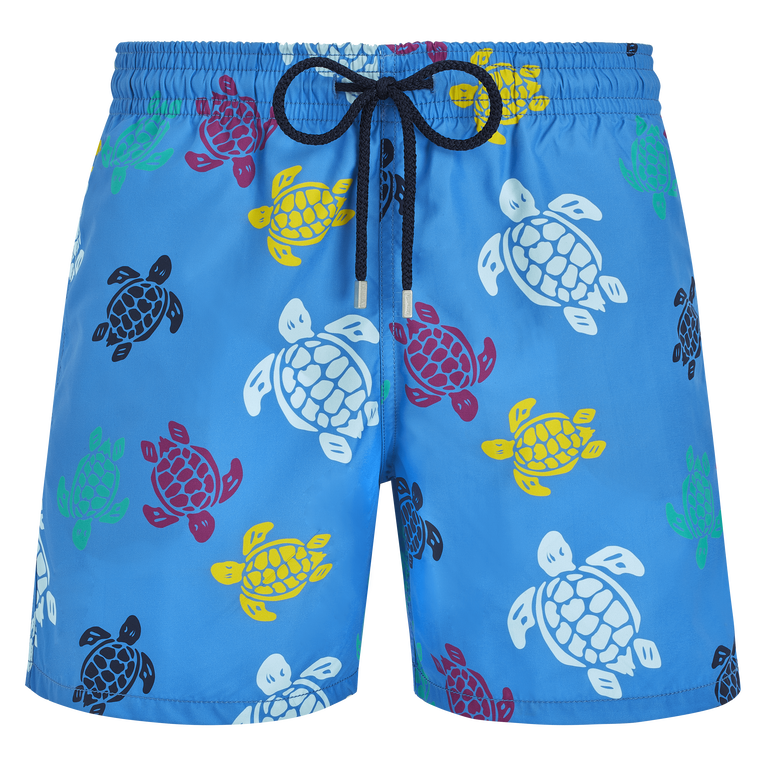 Men Swim Shorts Ronde Des Tortues Multicolore - Moorea - Blue