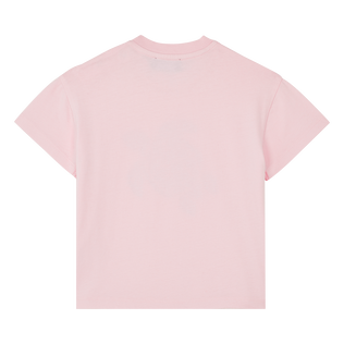 Girls Organic Cotton T-shirt Marshmallow vista trasera
