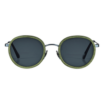 Gafas de sol unisex blancas de madera - VBQ x Shelter Olivier vista frontal