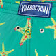 Starfish Dance Badeshorts mit Stickerei für Herren – Limitierte Serie Linde Details Ansicht 2