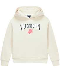 Sudadera con capucha para niña Off white vista frontal
