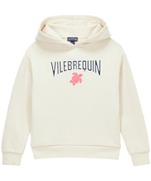 Girls Hooded Sweatshirt Multicolor Vilebrequin Off white front view