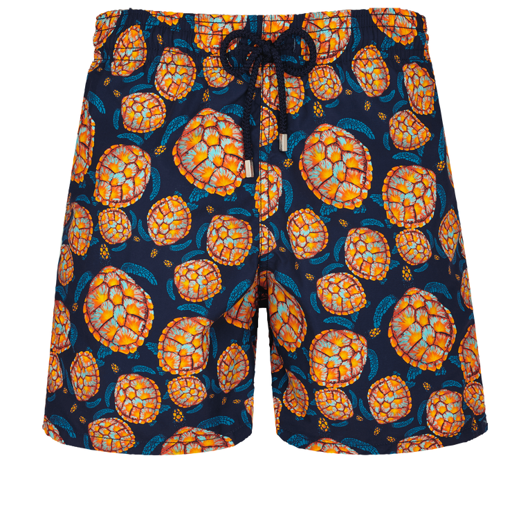 Bañador Con Estampado Carapaces Para Hombre - Traje De Baño - Moorea - Azul