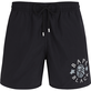 Bañador con logotipo bordado para hombre de Vilebrequin x BAPE® BLACK Negro vista frontal