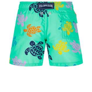 Maillot de bain garçon Ronde Des Tortues Multicolore Nenuphar vue de dos