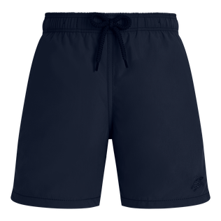Solid Badeshorts für Jungen Marineblau Vorderansicht