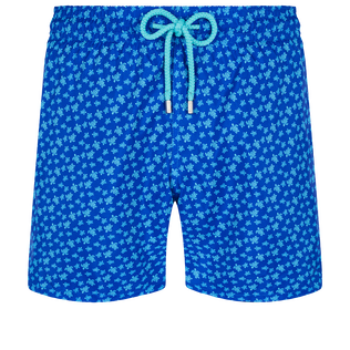 Ultraleichte und verstaubare Micro Ronde des Tortues Badeshorts für Herren Sea blue Vorderansicht