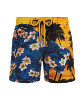 Men Swim Shorts Hawaiian Mix - VBQ x Palm Angels Corn front view