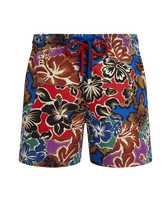 Men Swim Shorts Hawaiian Patchwork - VBQ x Palm Angels Celestial front view