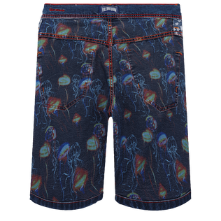Neo Medusa Bermudashorts aus Denim mit 5-Taschen-Design für Herren Med denim w2 Vorderseite getragene Ansicht