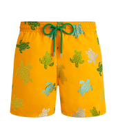 Pantaloncini mare uomo ricamati Tortue Multicolore - Edizione limitata Mango vista frontale