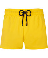 Men Swim Trunks Solid Sunflower front view