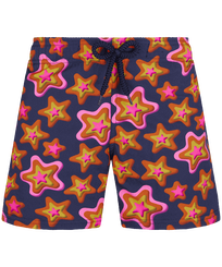 Boys Others Printed - Boys Stretch Swim Trunks Stars Gift, Navy front view