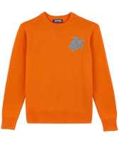 Pullover en laine et cachemire ras-du-cou homme Tortue Carotte vue de face