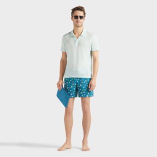 Ronde des Tortues Badeshorts mit Stickerei für Herren – Limited Edition Peacock Details Ansicht 1