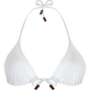 女士 Triangle 纯色比基尼上衣 White 正面图