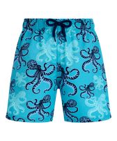Boys Stretch Swim Shorts Poulpes Bora bora front view