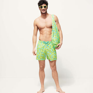 Turtles Smiley Unisex-Strandtasche – Vilebrequin x Smiley® Lazulii blue Details Ansicht 2