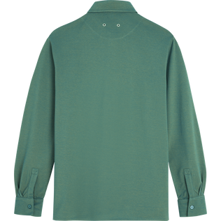 Men Cotton Shirt Solid Linden 后视图
