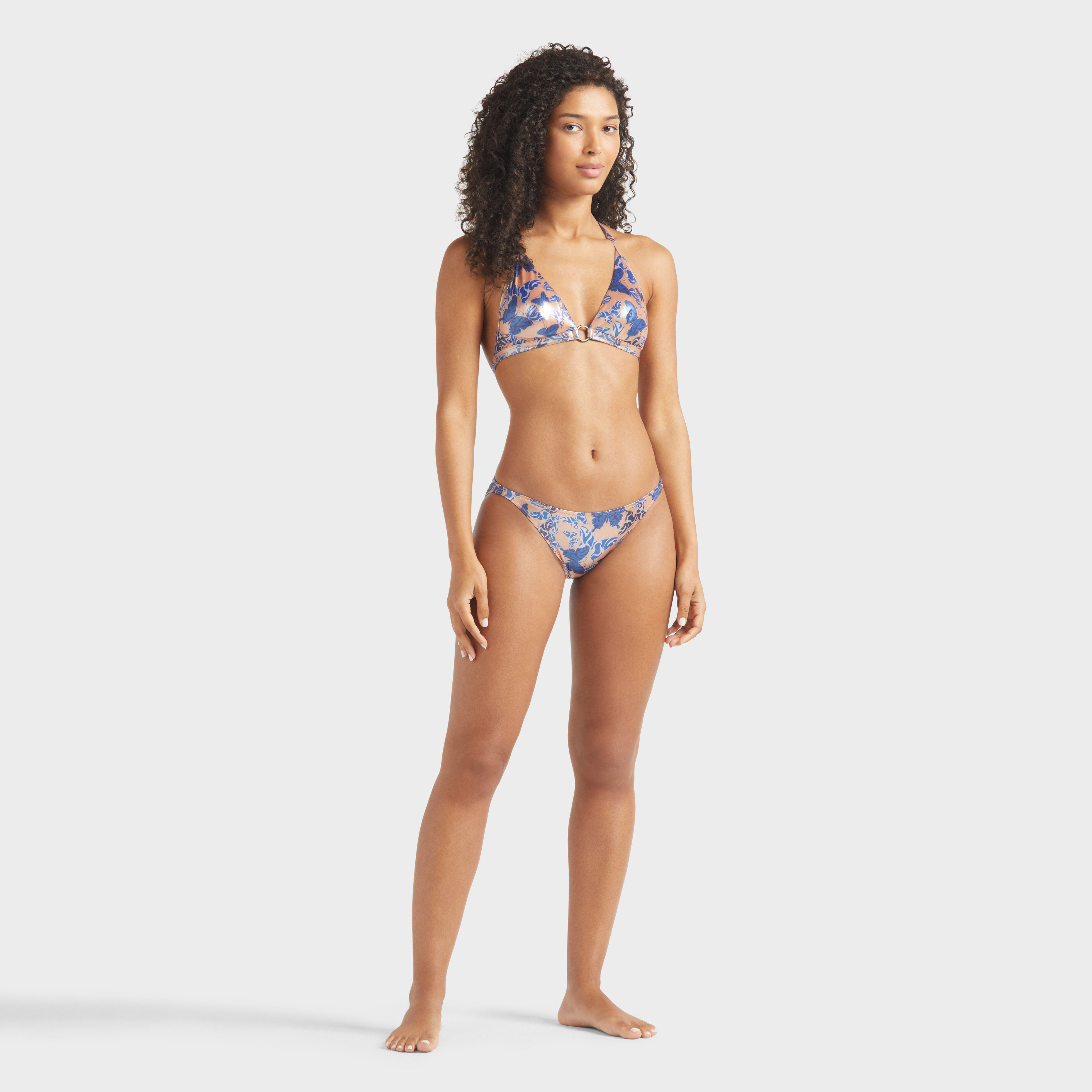 【あすつく】 Women Halter Vilebrequin | Butterflly Disco Disco Top Bikini 水着・ラッシュガード