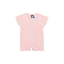 Baby Terry Playsuit Peony front view